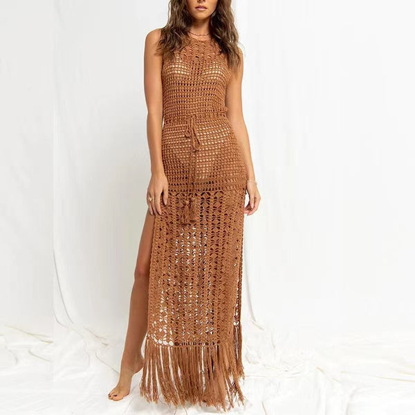 Fringe Crochet Beach Dress