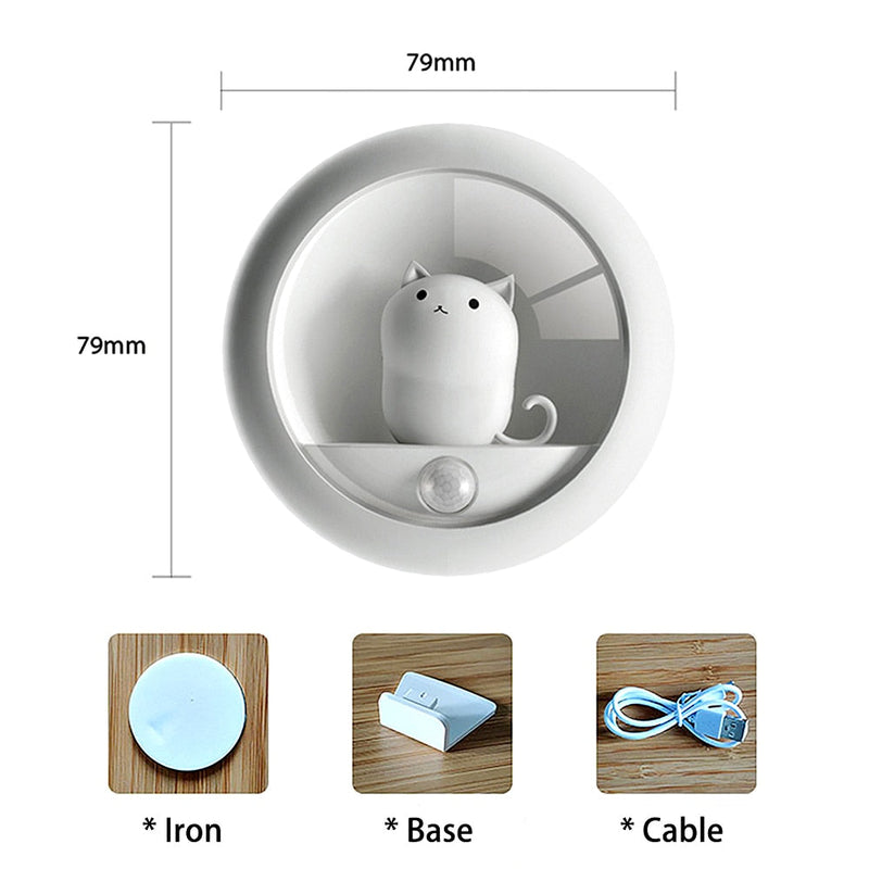 Cat Night light with motion sensor