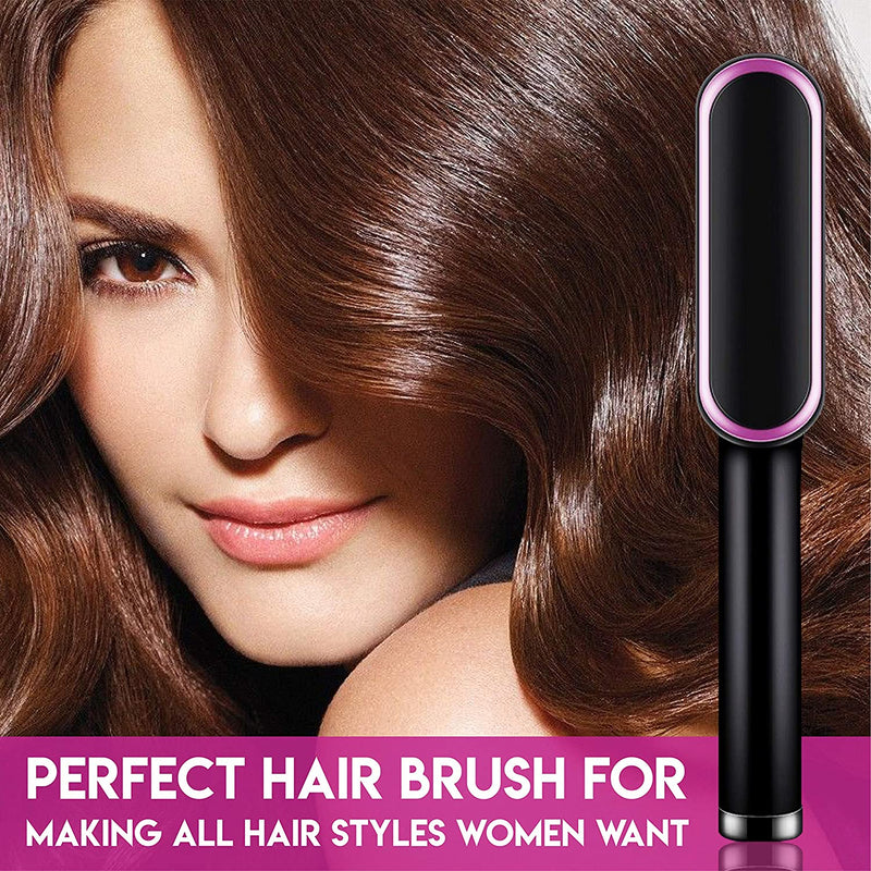 Hair Straightener Curling Brush