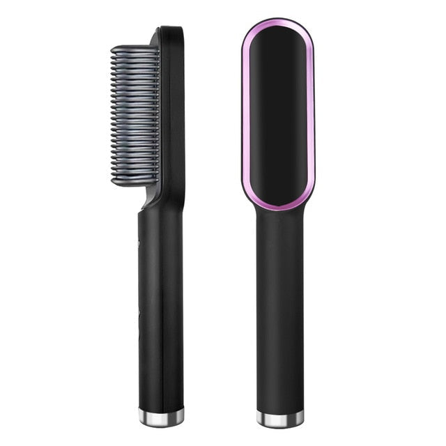 Hair Straightener Curling Brush